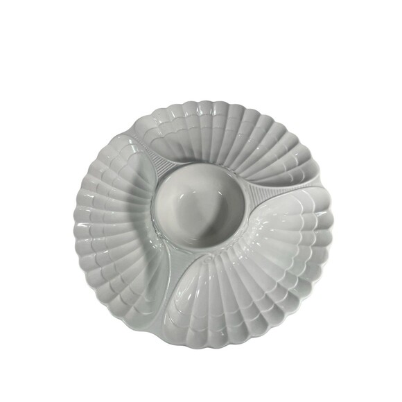 VTG Signature Housewares Chip & Dip Server California Classics 13"  Ceramic MCM - Picture 8 of 8